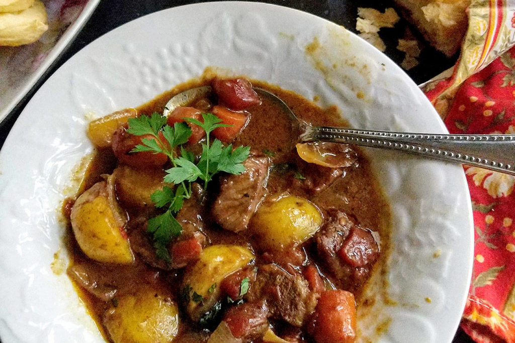 Chase away the chill with this Dutch oven curried beef stew