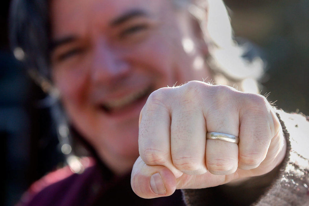 He lost his wedding ring in a two-ton bin of recyclables