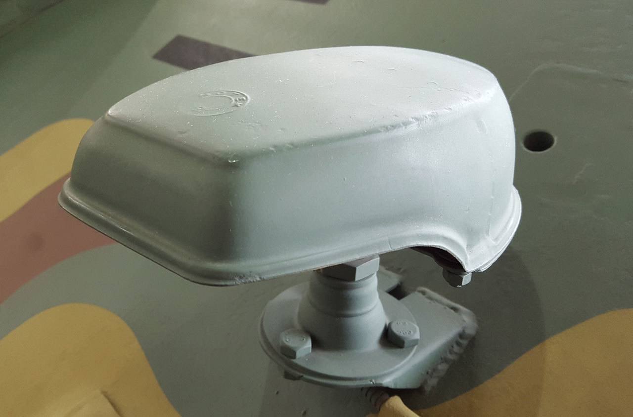 A German vehicle “Notek” light. (Flying Heritage Collection)