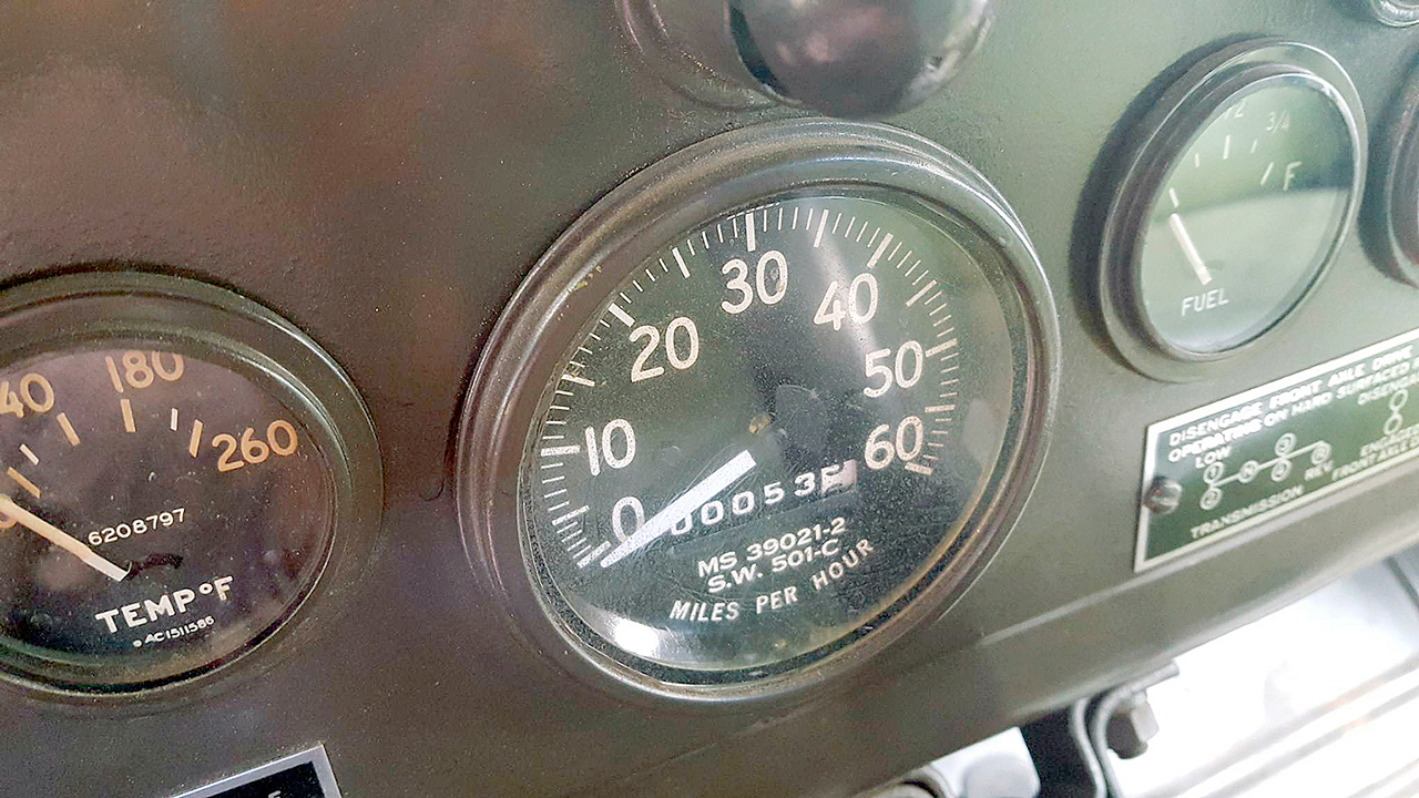 This World War II car’s speedometer topped out at 60 mph