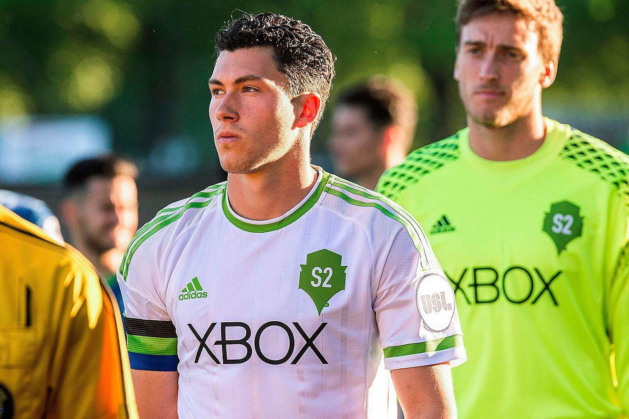 The Seattle Sounders signed Everett’s Jordan Schweitzer, who played at Jackson High School and the University of Denver, in January. (Charis Wilson / Seattle Sounders FC)