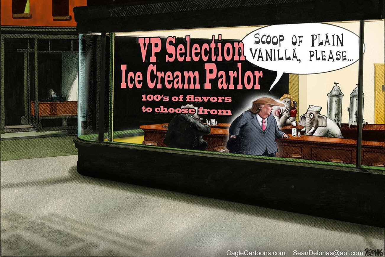 Editorial cartoons for July 16-18