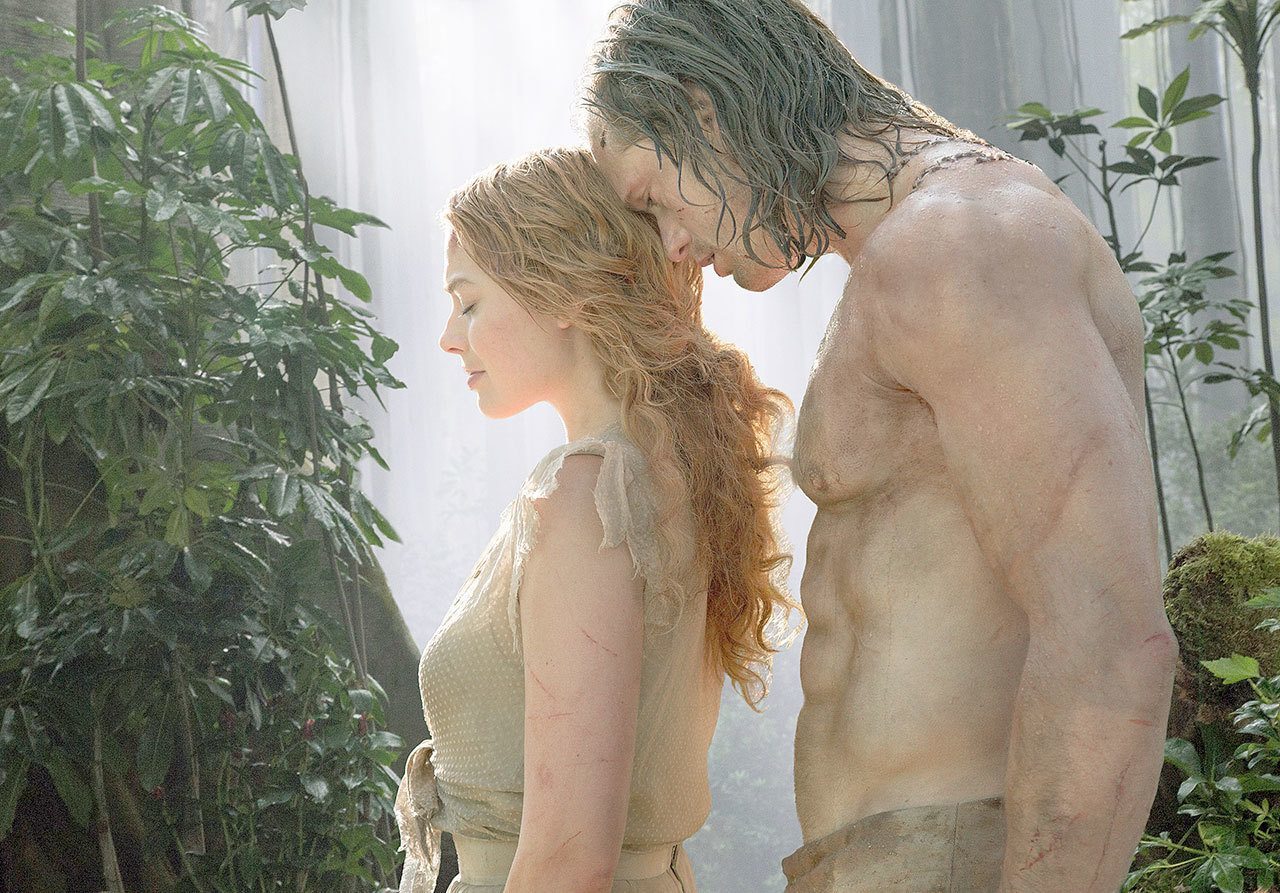 Margot Robbie and Alexander Skarsgard star in “The Legend of Tarzan,” which is a new take on an old tale. (Jonathan Olley/Warner Bros. Entertainment)