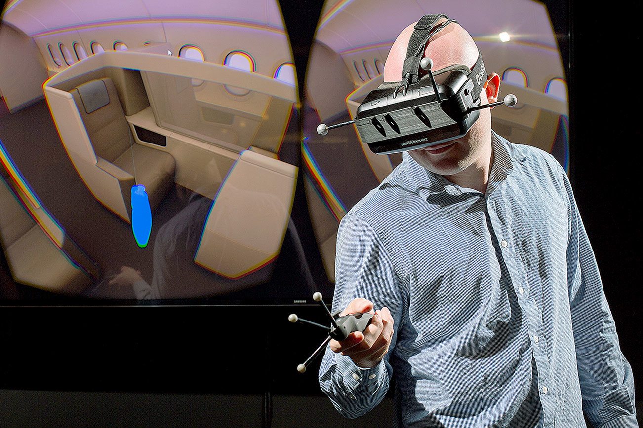 Design firm pioneers virtual-reality tours of Boeing jets