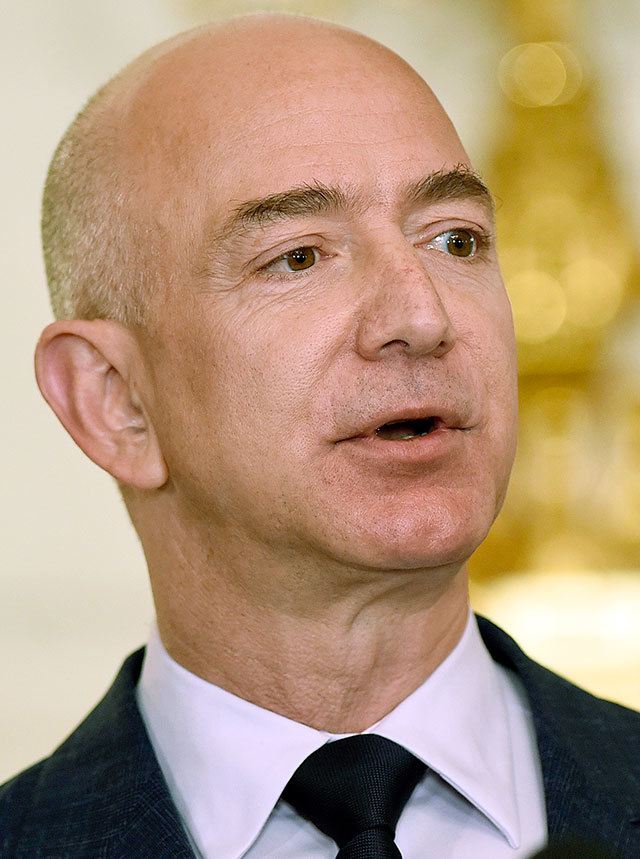 Jeff Bezos, the founder and CEO of Amazon.com. (AP Photo/Susan Walsh)