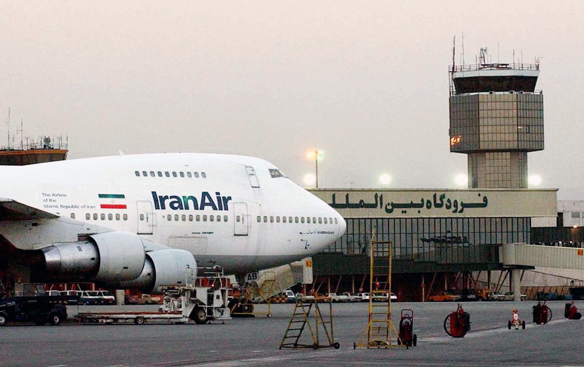 A Boeing 747 of Iran’s national airline is seen at Mehrabad International Airport in Tehran in 2003.