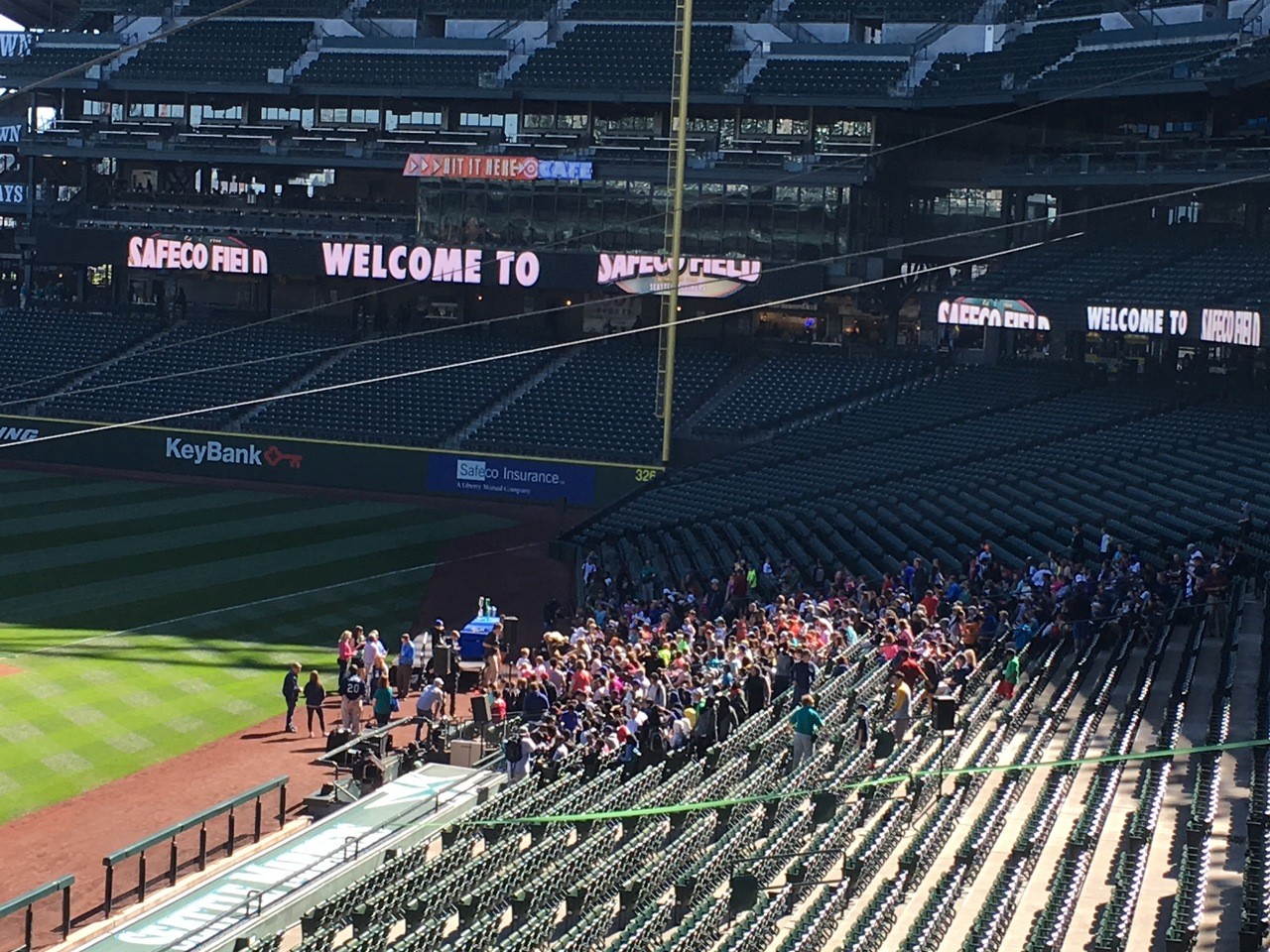 The kids arrived to Safeco Field early for Wednesday’s Seattle Mariners game against the Tampa Bay Rays.