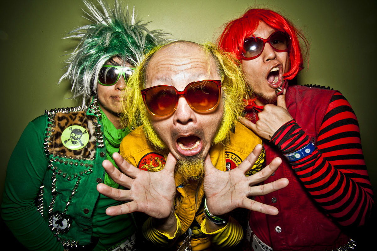 A publicity photo of the band Peelander-Z, the subjects of "Mad Tiger."