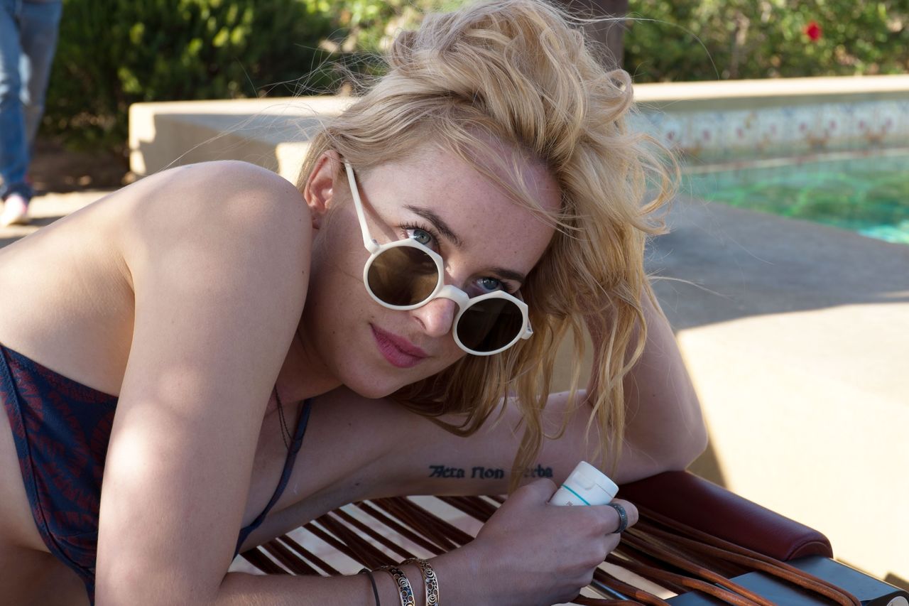 Dakota Johnson in a scene from “A Bigger Splash.”