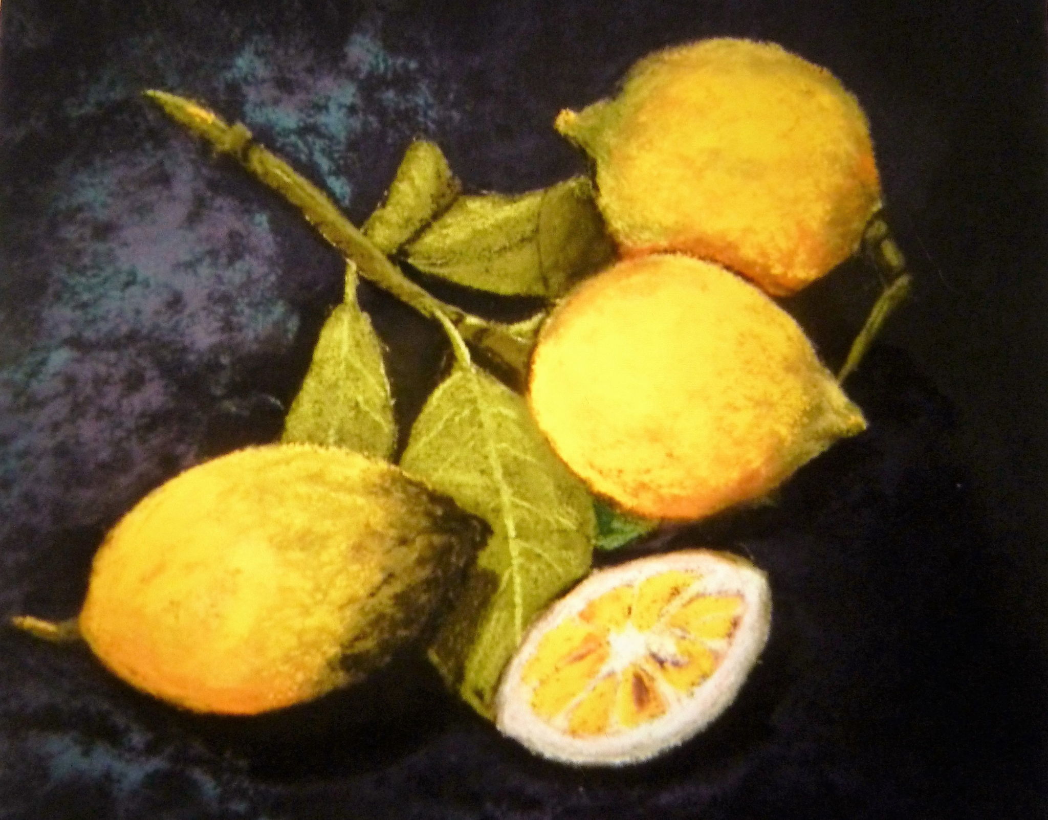 Claire Ridlon’s painting “Lemons” is displayed through June at the Arts of Snohomish Gallery.