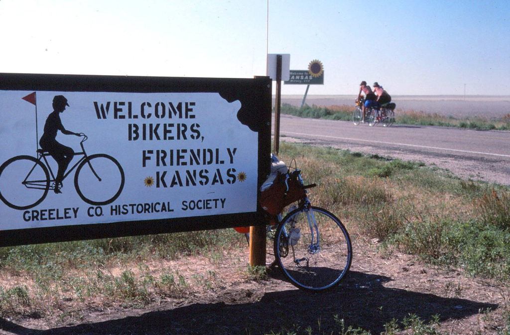 Bicyclists were welcomed by many states, local governments and businesses.
