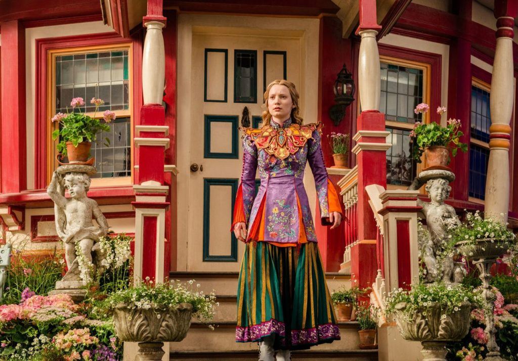 Mia Wasikowska again plays the title role in “Alice Through the Looking Glass.”
