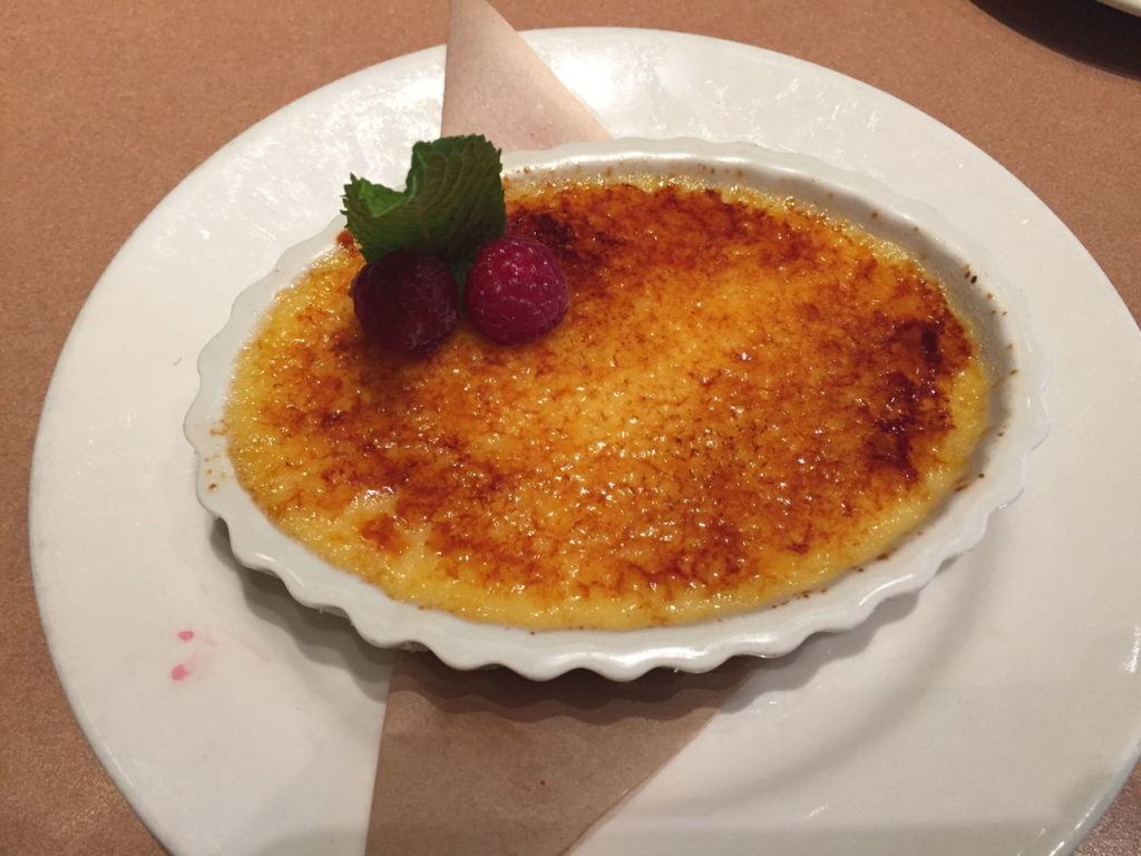 Creme brulee at Cafe Bistro, which is hidden in the Nordstrom at Alderwood mall.
