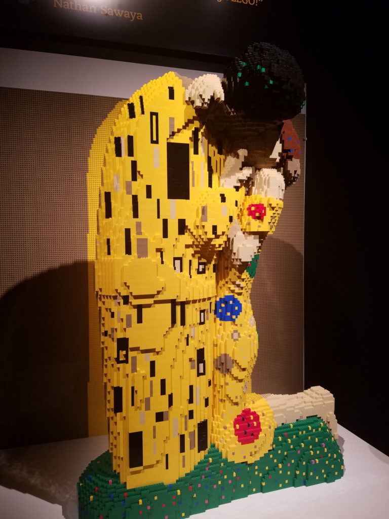 Vincent Van Gogh’s “Starry Night” is rendered in 3,493 Legos.
