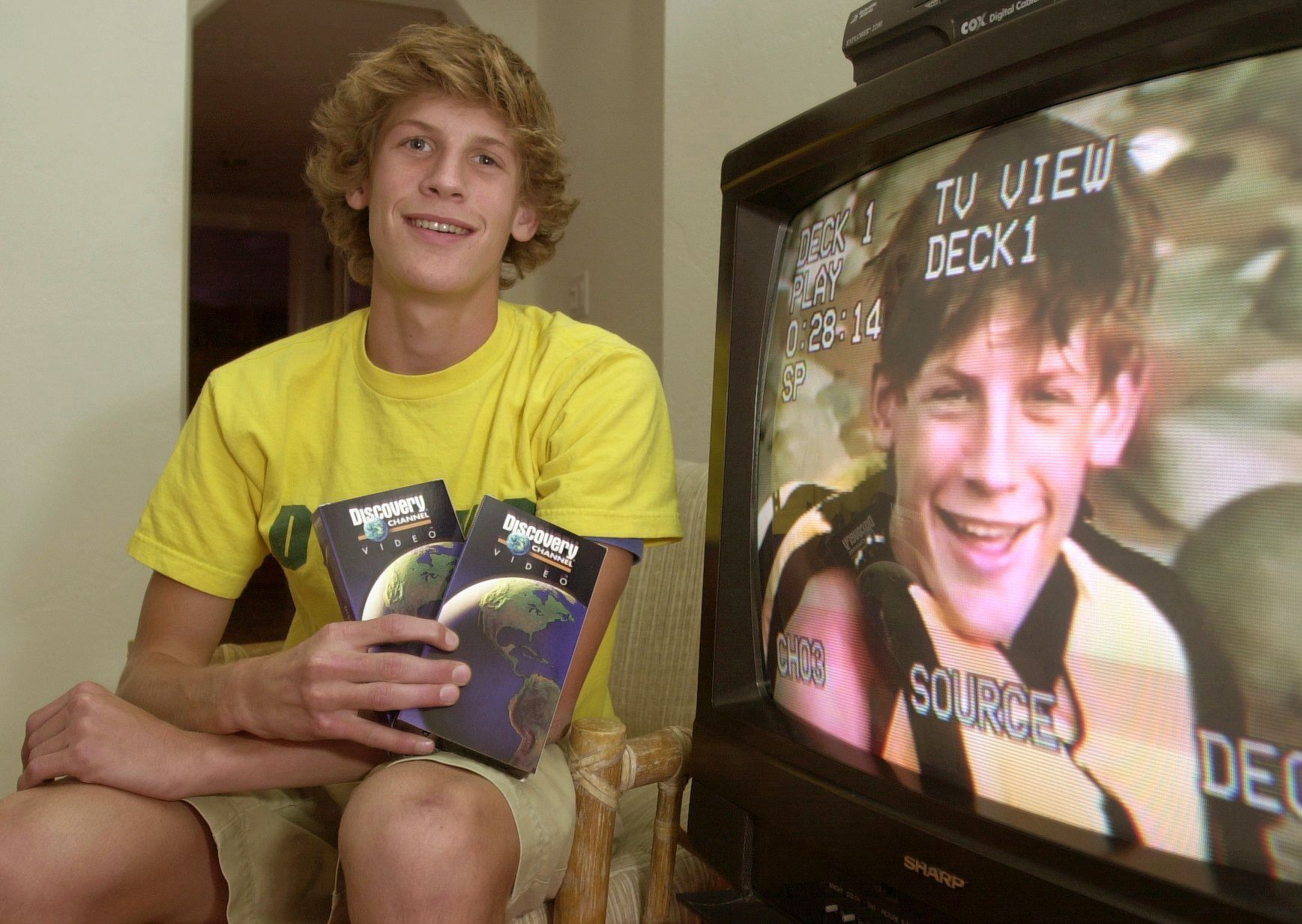 In this Nov. 6, 2002, photo, Charlie Keating IV, 16, poses for a photo in Phoenix for an upcoming series on the Discovery channel that he took part in. The Navy SEAL was a former Phoenix high school star distance runner and the grandson of the late Arizona financier involved in the 1980s savings and loan scandal.