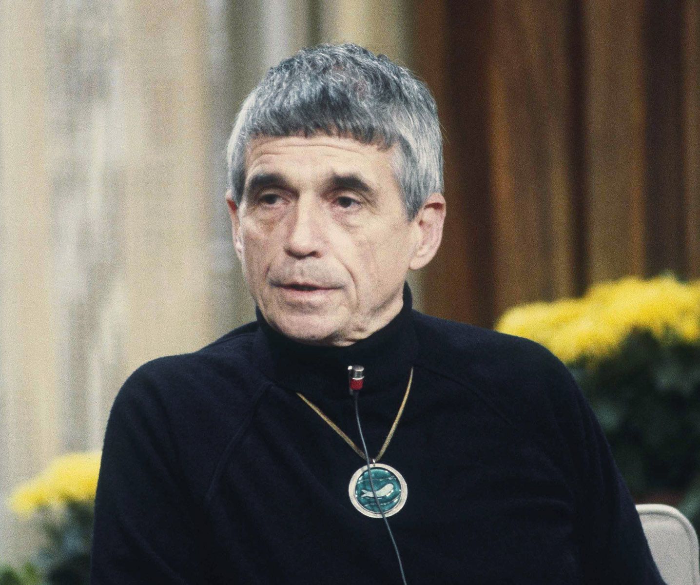 Political activist Daniel Berrigan appears on NBC’s “Today” show in New York in 1981.