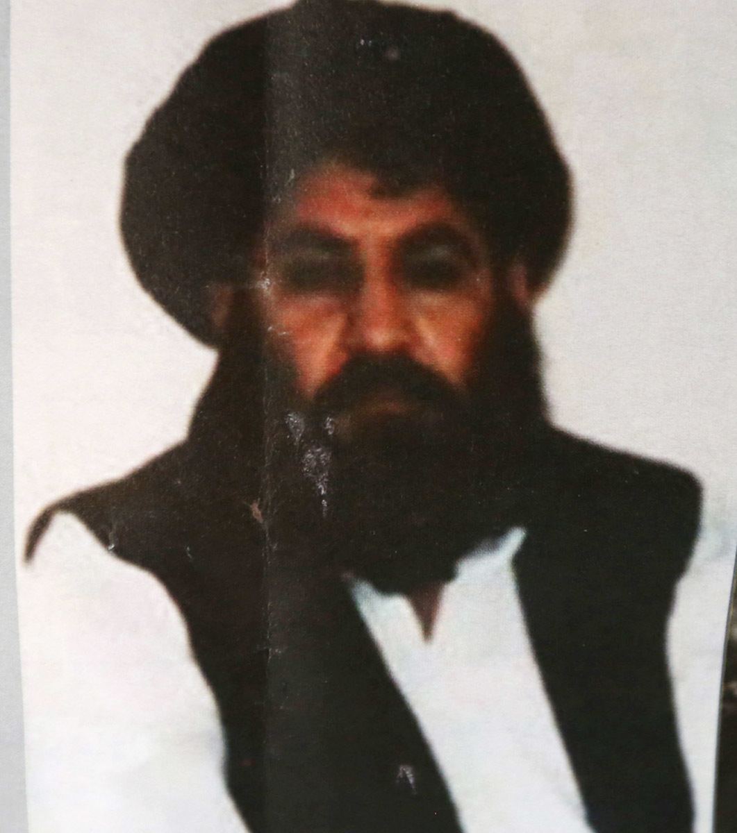 Taliban leader Mullah Mansour in 2015.