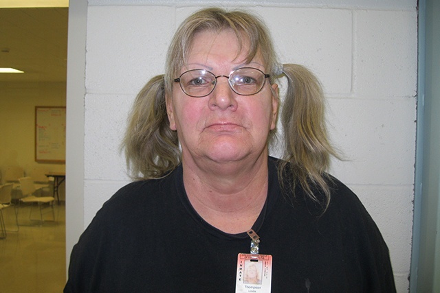 This undated inmate photo shows Linda Patricia Thompson in Salem, Oregon. Federal authorities say Thompson, who was recently released from prison in Oregon, robbed a bank in Wyoming on Wednesday. (Oregon Department of Corrections via AP)