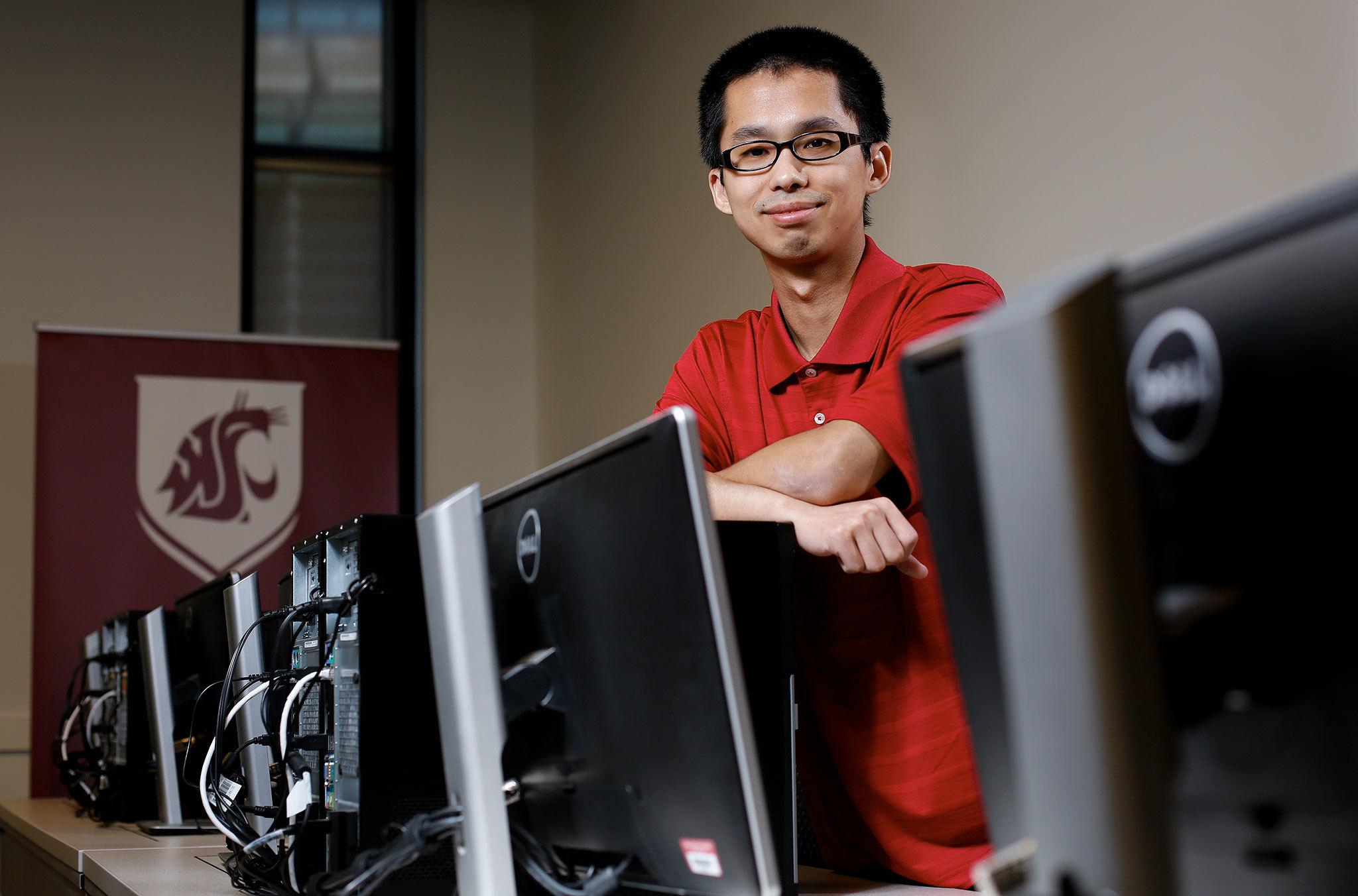 Bolong Zeng will serve as clinical assistant professor and program coordinator for the new software engineering program at Washington State University in Everett. (Andy Bronson / The Herald)