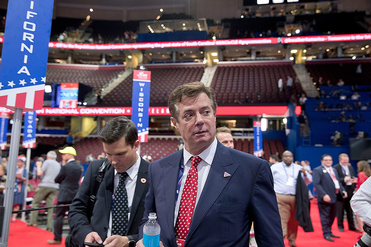 Trump campaign chairman Paul Manafort before the opening session of the Republican National Convention in Cleveland on July 18. (AP Photo/Carolyn Kaster)