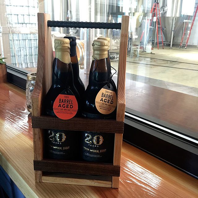 Scuttlebutt will release this wooden crate that holds four 22-ounce bottles that are different versions of its 20th Anniversary Russian Imperial Stout early next month.
