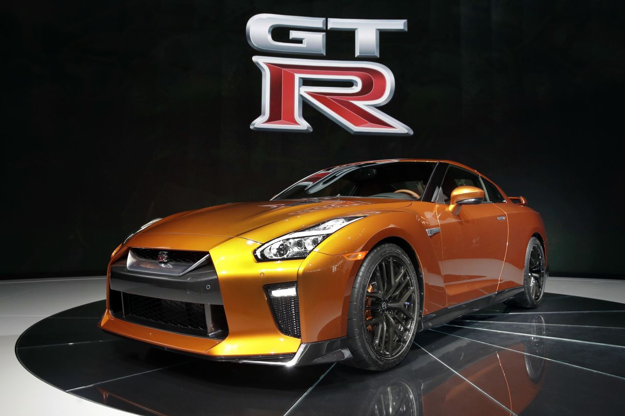 The 2017 Nissan GT-R is shown Wednesday at the New York International Auto Show.