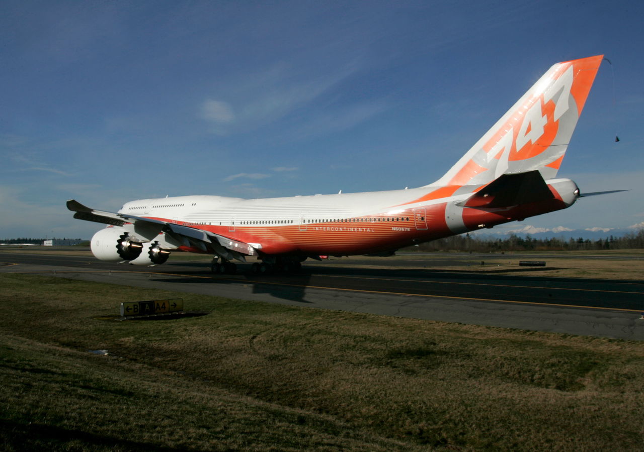 The first Boeing 747-8 Intercontinental.