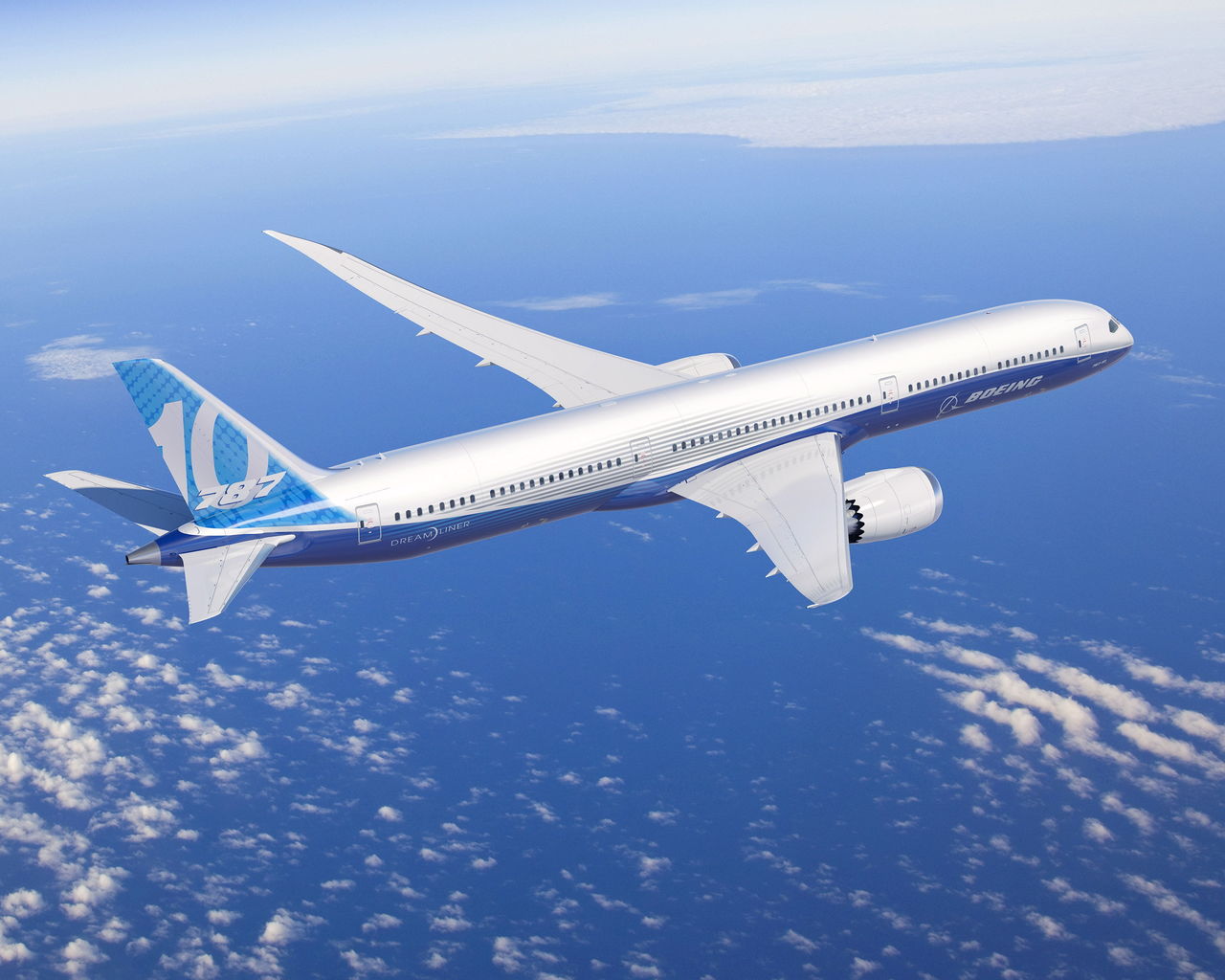An drawing of the Boeing 787-10.