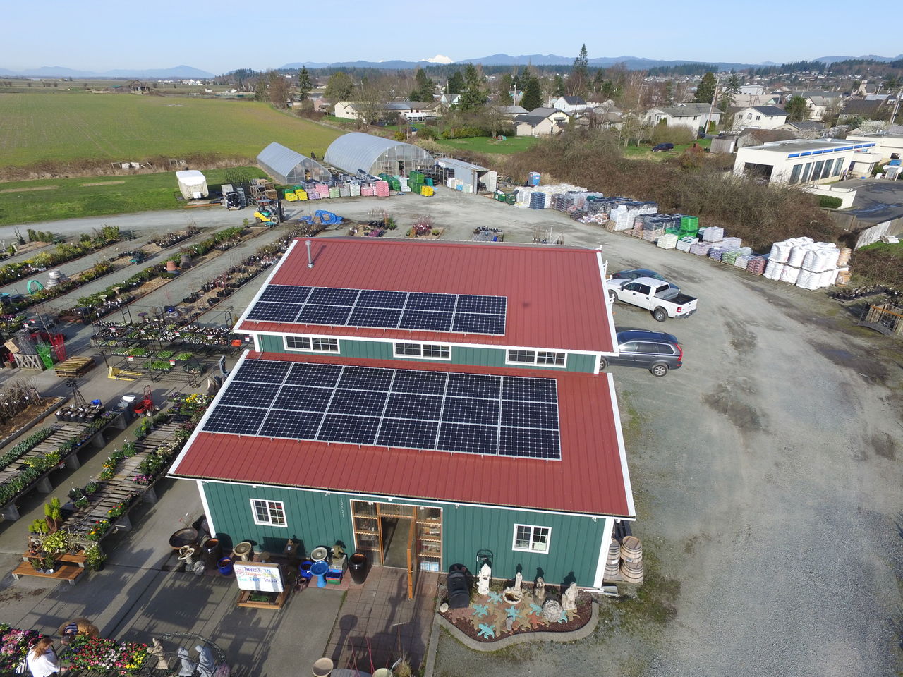 Orchards Nursery in Stanwood has a new solar power system expected to generate 7,840 kilowatt hours of electricity annually.