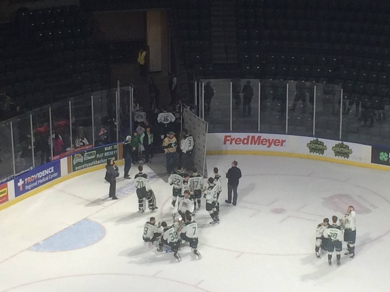 The Tips took photos with their parents after the game here on Parents Weekend.