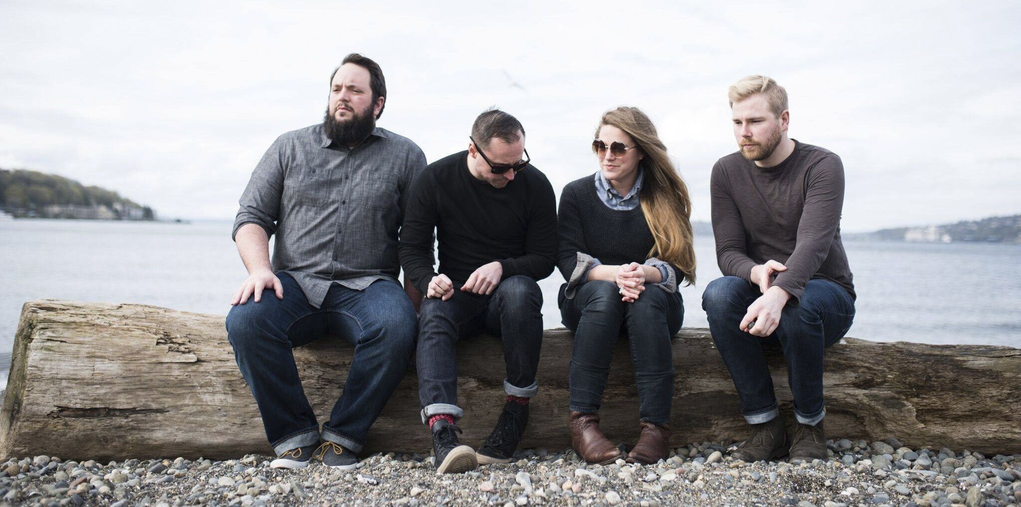 Tellers, from left: Isaac Melum, Brad Hayne, Sarah Feinberg and Tyler Chizm.