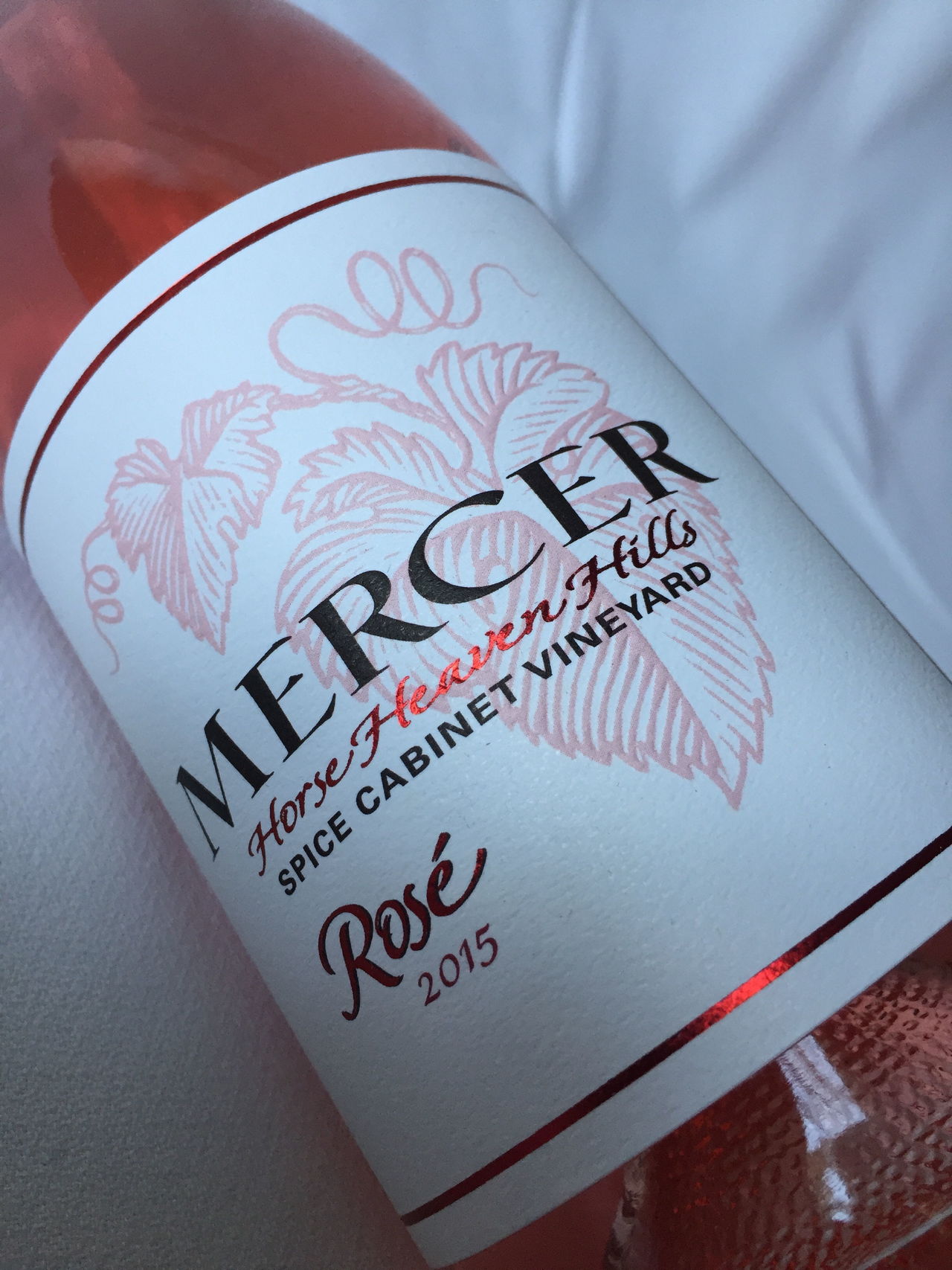 Mercer Estates Winery’s new 2015 rosé is from estate Grenache grapes grown in the Horse Heaven Hills.