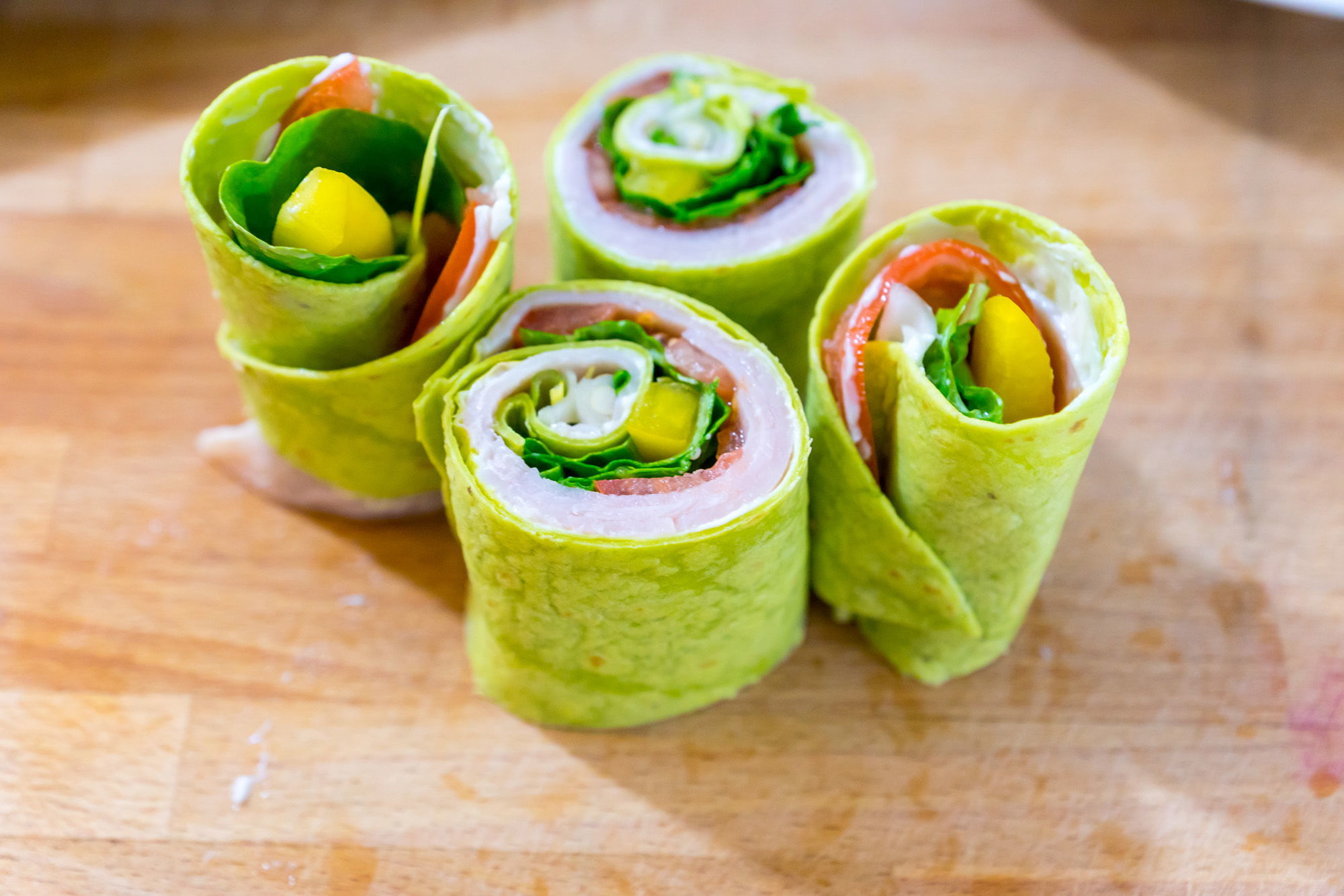 These pinwheels are easily customizable, healthy and perfect for feeding a crowd at a Super Bowl party.