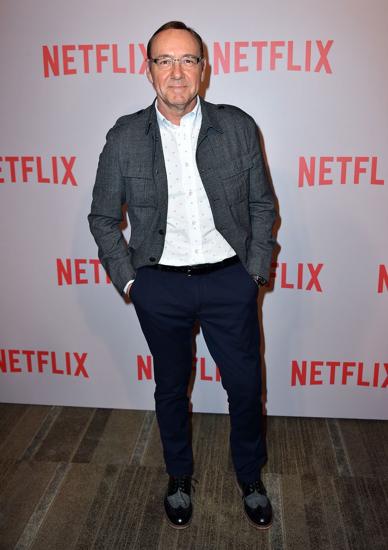 In this April 27, 2015, photo, Kevin Spacey, who portrays President Francis Underwood, arrives at the Q&A Screening of “The House Of Cards” in Beverly Hills, California.