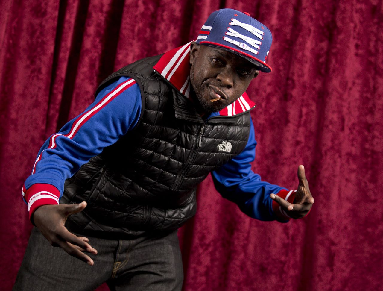 Malik Isaac Taylor aka Phife Dawg, of A Tribe Called Quest, poses for a portrait at Sirius XM studios in New York in November 2015. He died Tuesday from complications resulting from diabetes. He was 45.