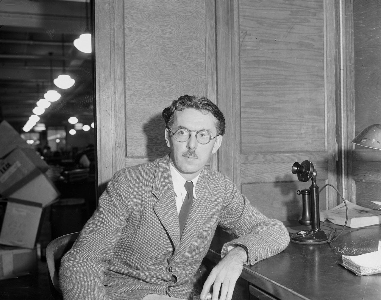 This Aug. 8, 1936, photo shows writer James Thurber in New York.