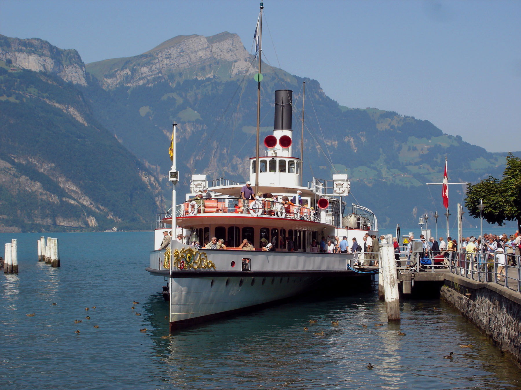 Lake Lucerne offers boat tours to fit any schedule, from a short harbor cruise to a six-hour exploration to the end of the lake and back.