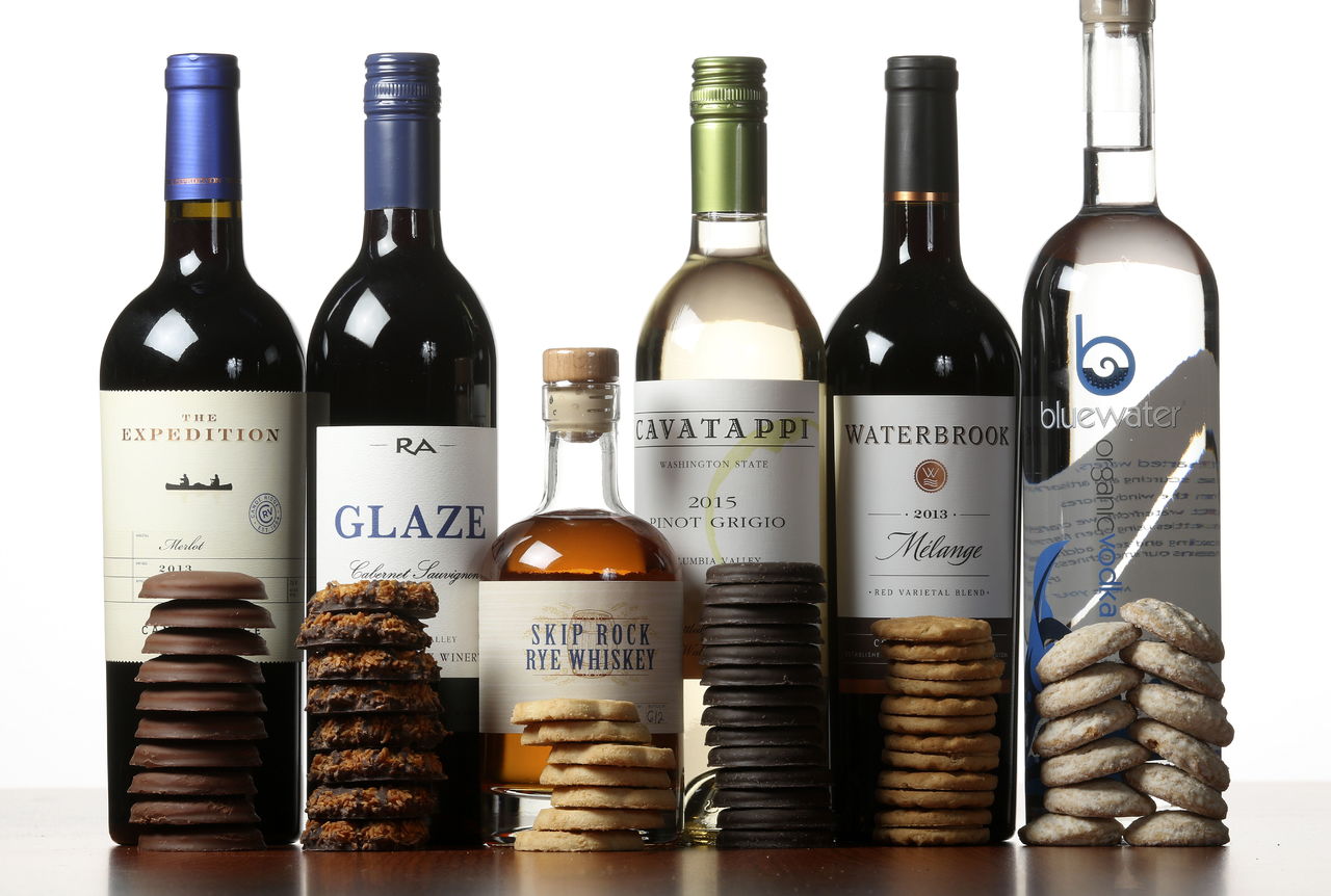 Girl Scout cookies go on sale in our area this week. To give the classic cookies a grown-up twist, pair them with local spirits, wines and beers.