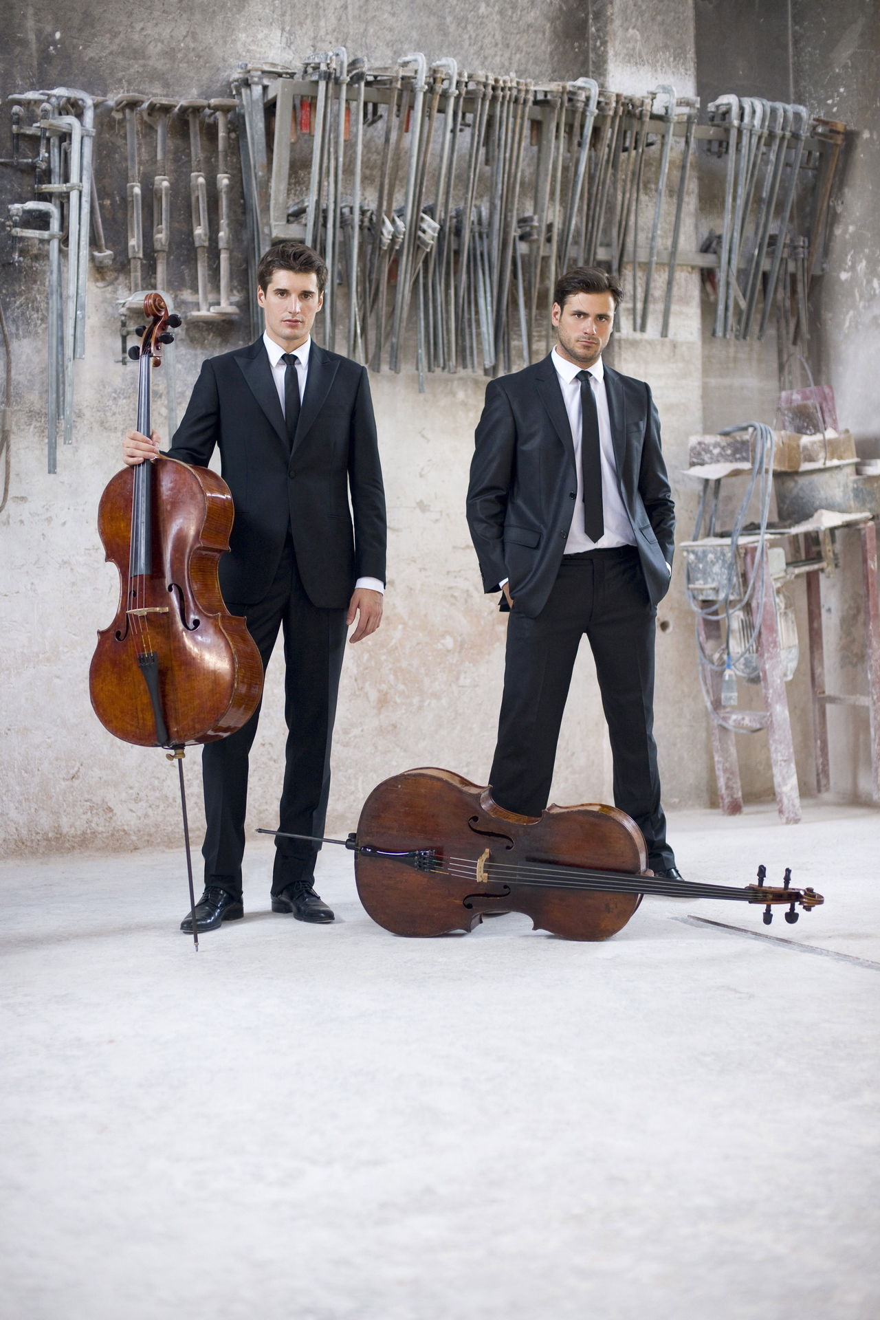2Cellos musicians Luka Sulic and Stjepan Hauser.