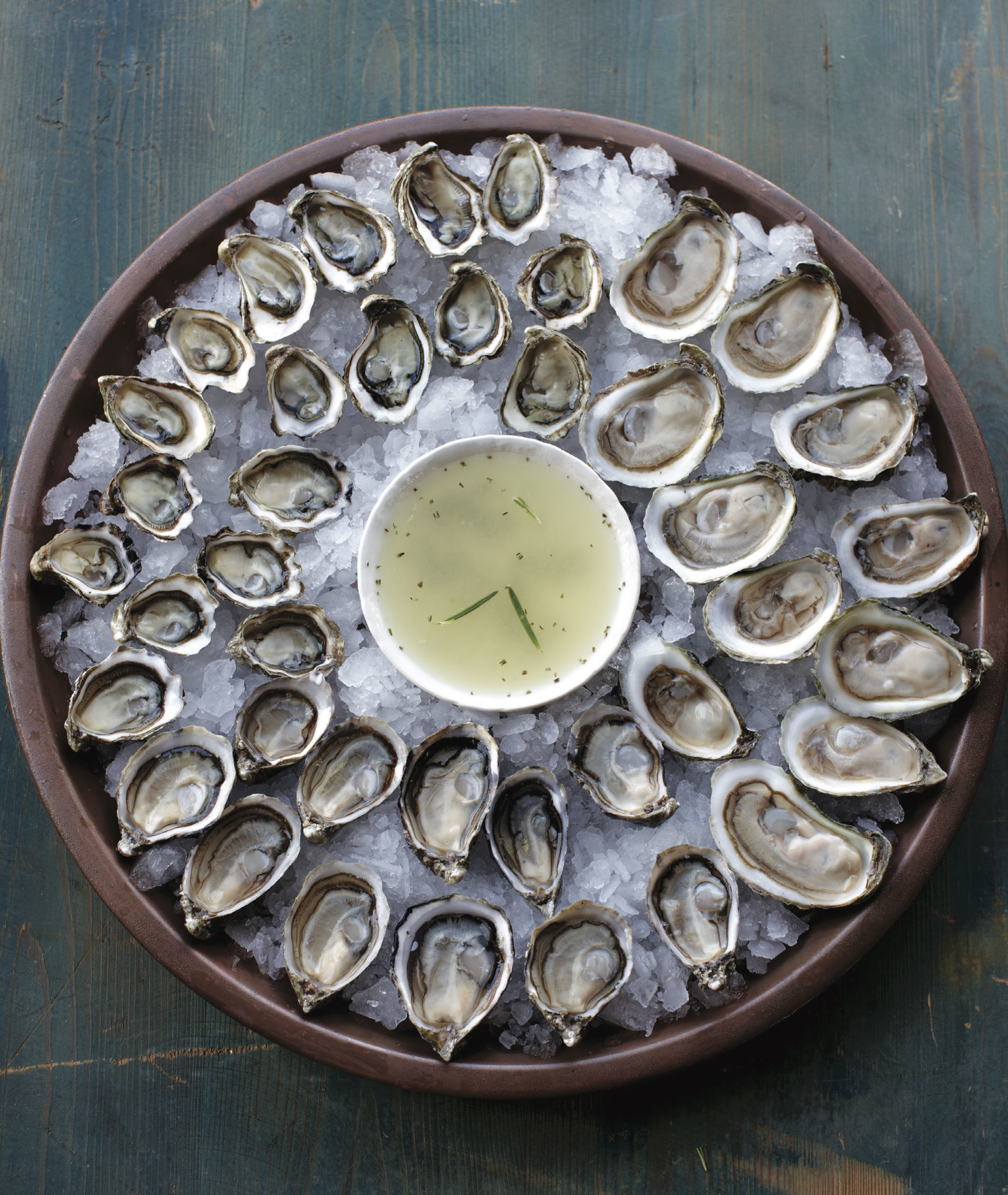 Lemon-rosemary mignonette.