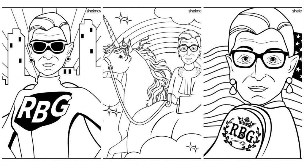 Ruth Bader Ginsburg coloring book.