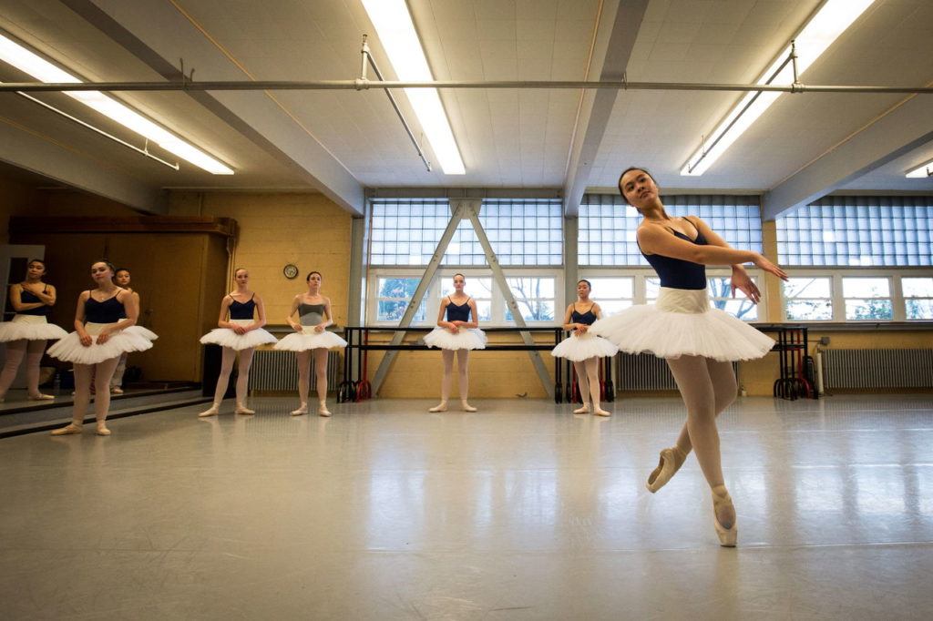 Jennifer Chin rehearses her part in the classic ballet, “The Sleeping Beauty.”
