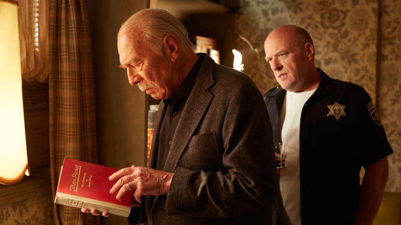 Christopher Plummer (left) and Dean Norris star in “Remember.”