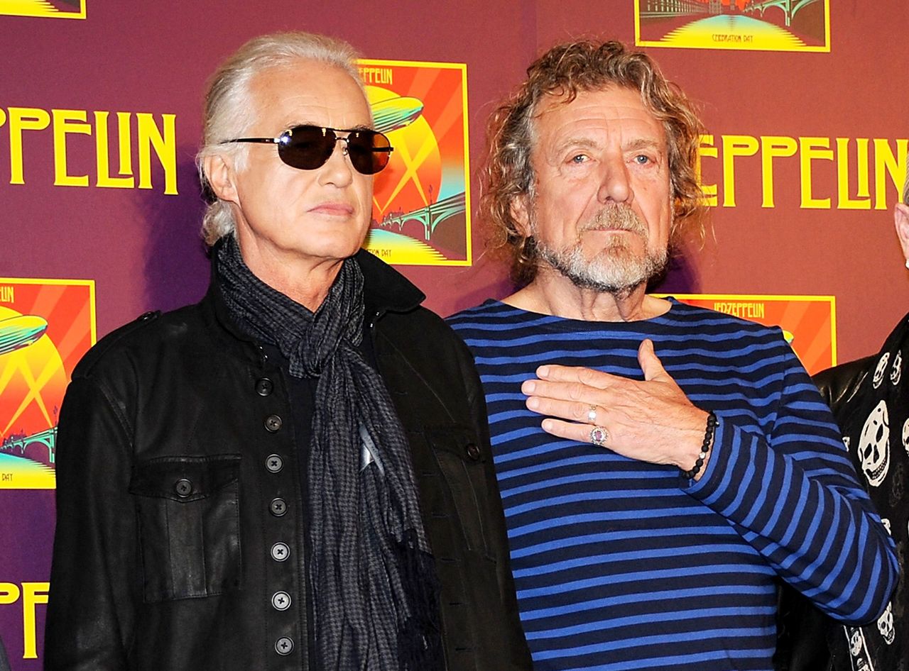 Jimmy Page (left) and Robert Plant of Led Zeppelin must go to trial on allegations they stole “Stairway to Heaven” from the 1960s rock band Spirit.