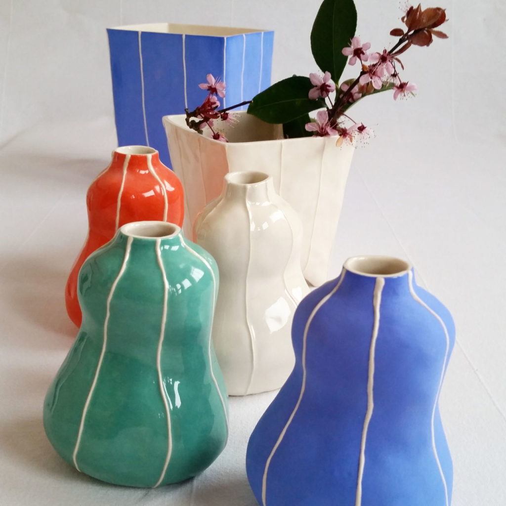 Vases by Kri Kri Studio will be part of the mix at Everett Makers Market.
