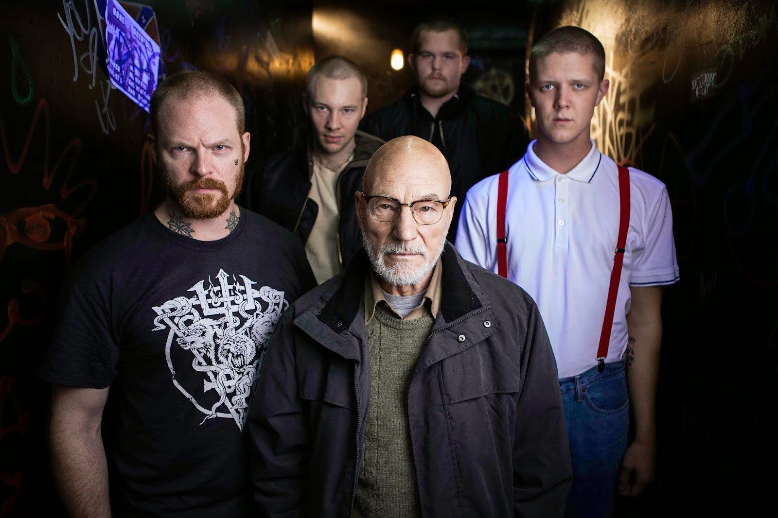 Patrick Stewart is a Nazi leader in “Green Room,” which is bloody yet very effective.