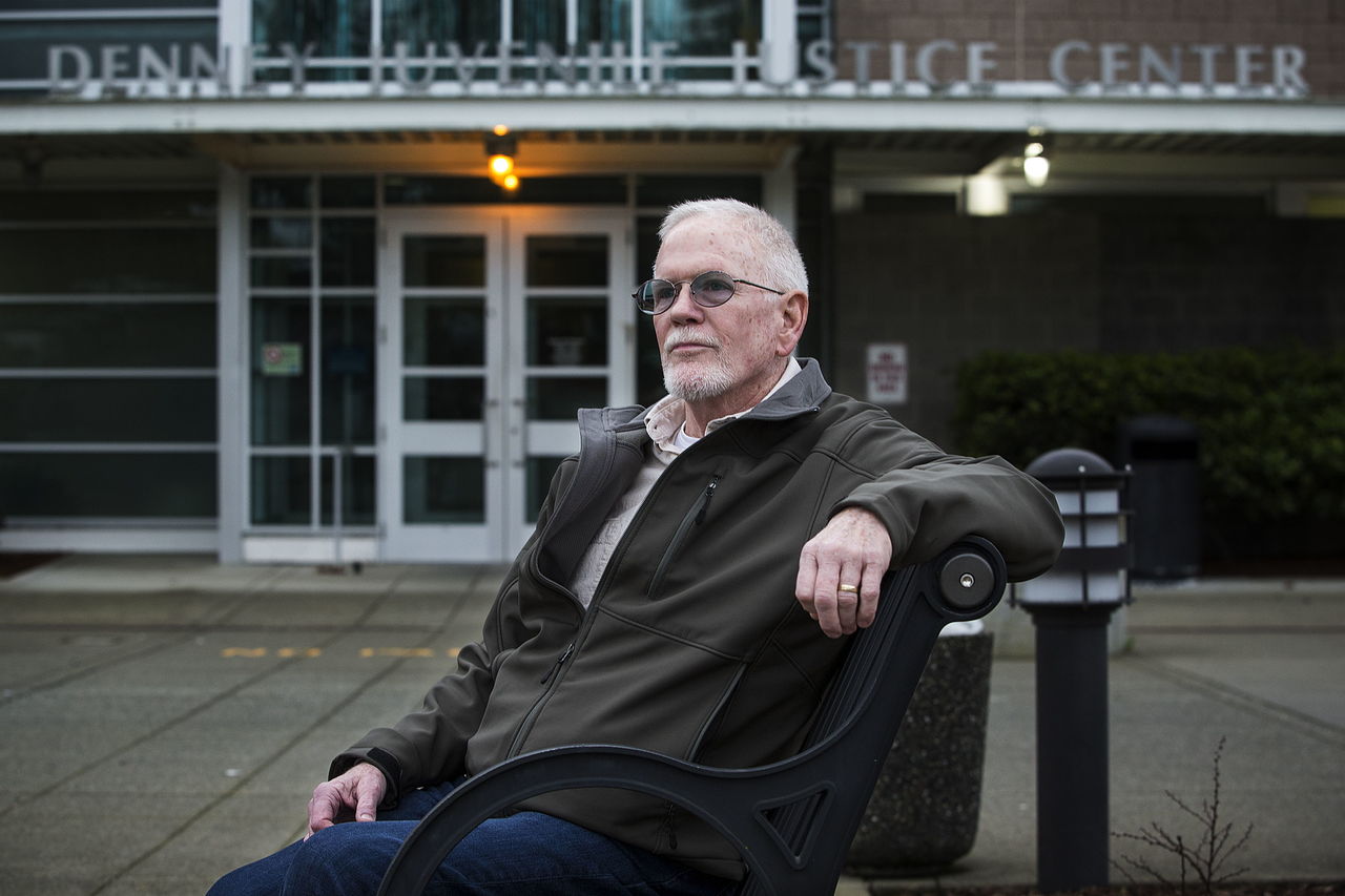 Jim Wilkin volunteers at the Denney Juvenile Justice Center in Everett. By spending time with kids in need through the Reclaiming Futures program, Wilkin hopes to be able to make a difference for some that might need a boost to get back on track.