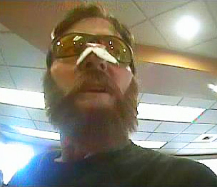 Investigators in November released this photo of an Everett bank robber who became known as “Beardo.”