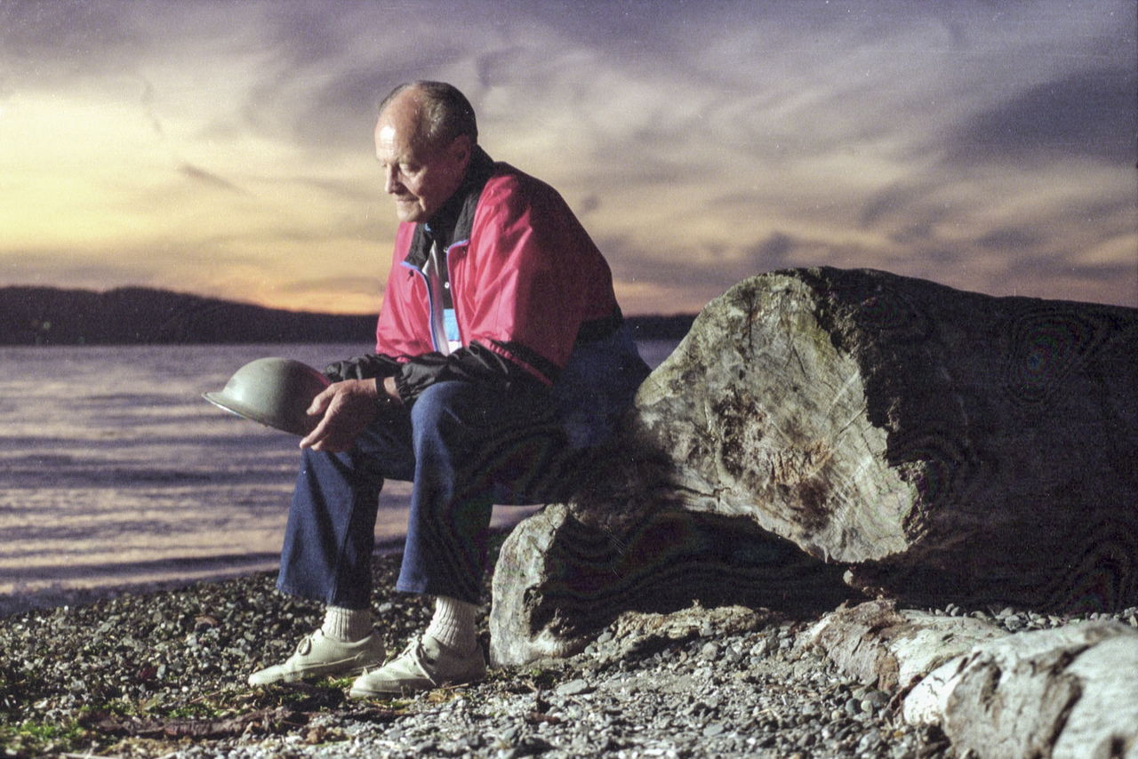 World War II veteran Jack Elkins, seen in a 1995 photo.