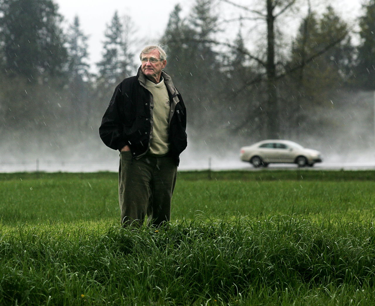 Dwayne Lane, seen here in 2007, invested years to get commercial zoning on land he purchased next to I-5 at Island Crossing. The dealership finally opened in fall 2015.